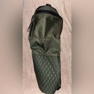 Sol & Selene Quilted Olive Green Backpack Sling Bag Nylon Mesh Pockets NWOT